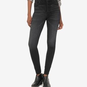 Kut from the Kloth Mia High Rise Fab Ab Skinny Blue Jeans *Short 25" Inseam
